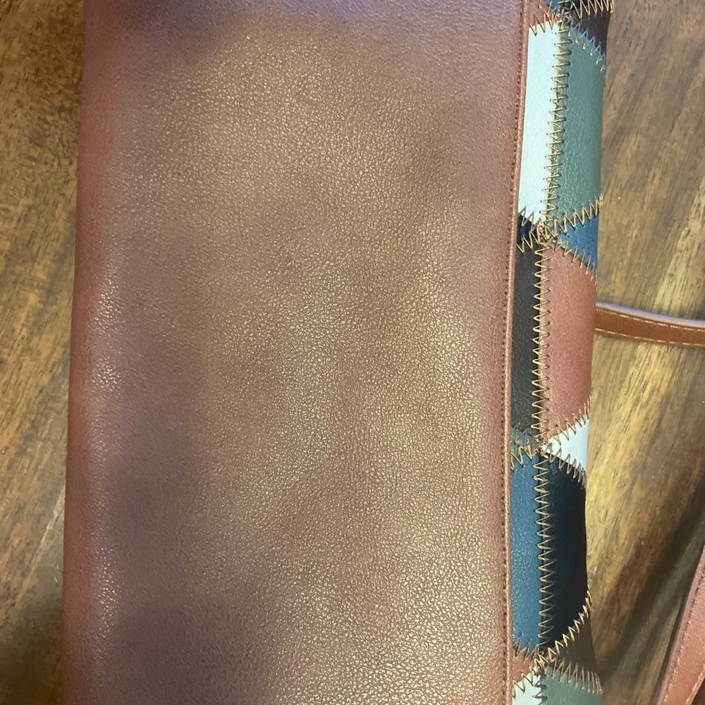 NWOT Frye and Co. Geometric Patchwork Crossbody Bag - Picture 10 of 10